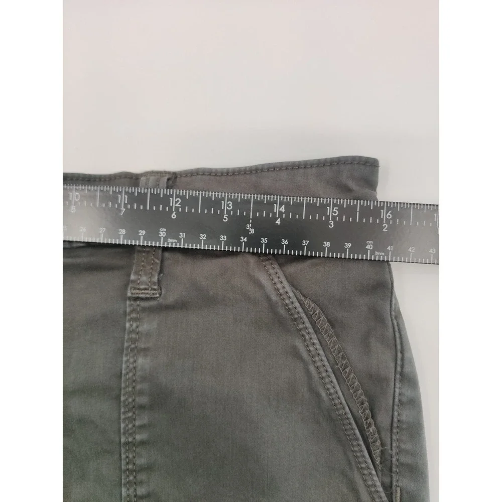 Universal Thread Women's Hi Rise Skinny Pants Charcoal Gray Button Fly Sz 12/31R